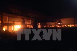 Agencias vietnamitas y laosianas coordinan en reparar daños de incendio en mercado