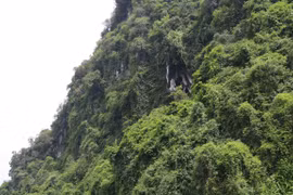 Admiran pagoda antigua de Hang Uc en provincia vietnamita de Yen Bai