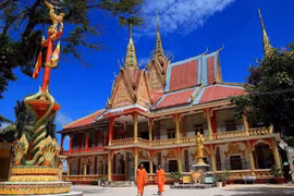 Elementos culturales únicos de los Khmeres afloran en pagoda Chung Rut
