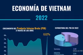 Economía de Vietnam crece 8,02 por ciento en 2022