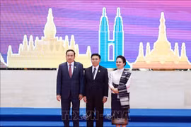 El presidente de la Asamblea Nacional de Vietnam, Tran Thanh Man, participa en el evento. (Foto: VNA)