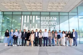 La delegación de Vietnam en el Festival. (Foto: VNA)