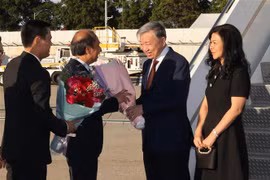 El secretario general del Partido Comunista de Vietnam y el presidente del país, To Lam, y su esposa, llegan a Nueva York. (Foto: VNA)