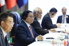 El primer ministro Pham Minh Chinh en la cumbre ASEAN-ONU. (Foto: VNA)