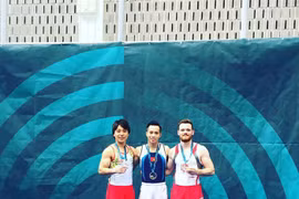 Gimnastas vietnamitas conquistan medallas de oro en Copa Mundial