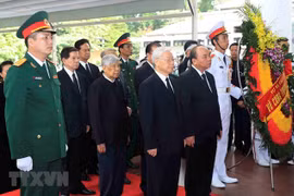 Efectúan acto fúnebre en memoria del presidente vietnamita Tran Dai Quang