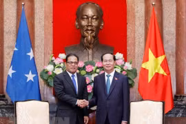 Presidente de Vietnam aboga por consolidar asociación con Micronesia