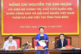 Presidenta del Parlamento de Vietnam pide desarrollar agricultura orgánica en Thai Binh