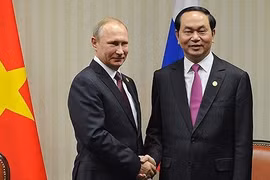  El presidente de Vietnam, Tran Dai Quang, y su homólogo de la Federación Rusa, Vladimir Putin