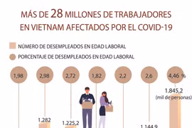 Más de 28 millones de trabajadores en Vietnam afectados por el COVID-19