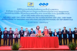 FLC y PetroTrade desarrollan proyecto ferroviario que conecta Laos y Vietnam