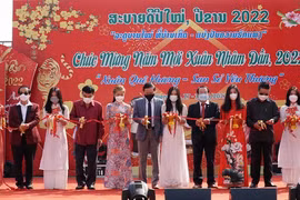 Feria de primavera trae atmósfera del Tet a vietnamitas en Laos