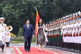 Primer ministro de Vietnam preside ceremonia de bienvenida a su homóloga neozelandesa