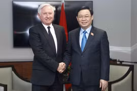 Titular del Parlamento vietnamita recibe a dirigentes de grupos británicos 