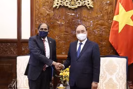 Presidente vietnamita recibe a embajadores de Singapur y Egipto
