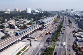 Prueba realizada en sección elevada del metro de Ciudad Ho Chi Minh