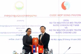 Vietnam y Laos fortalecen cooperación en gestión de recursos naturales y entorno