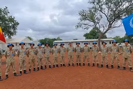 Unidad de Ingeniería Militar número 1 de Vietnam completa su tarea en Abu Qussa