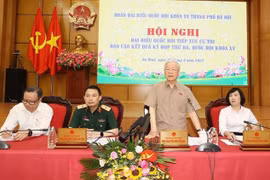 Máximo dirigente partidista vietnamita dialoga con electores de Hanoi 