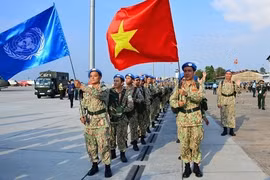 Parten miembros restantes del primer equipo de ingenieros de Vietnam a misión de ONU en Abyei