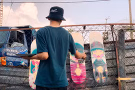 Organizan primera exposición sobre arte de patineta en Vietnam