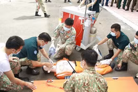 Fomentan intercambio de experiencias entre hospitales de campaña de nivel 2 de Vietnam e India