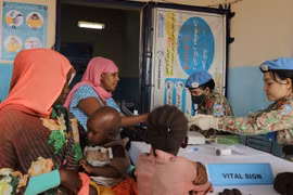 Primer equipo de ingenieros de Vietnam realiza sus actividades humanitarias en Abyei
