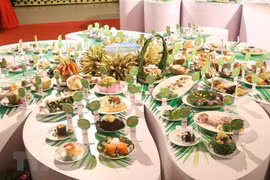 Atractivos platos elaborados con coco de Ben Tre