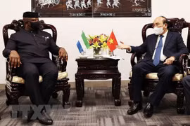 Presidente de Sierra Leona comienza visita oficial a Vietnam