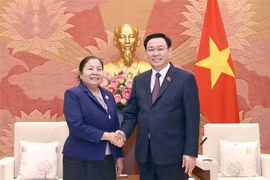 Recibe presidente parlamentario vietnamita a dirigente partidista laosiana 