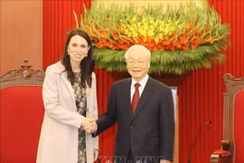 Máximo dirigente vietnamita recibe a primera ministra neozelandesa 