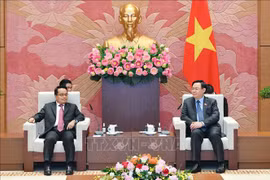 Dirigente parlamentario vietnamita recibe a presidente de Auditoría Estatal de Laos