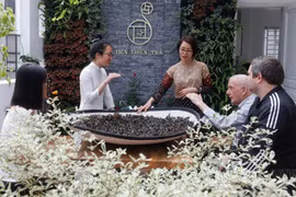 Enseñanza del arte del té vietnamita a extranjeros