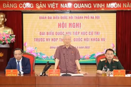 Máximo dirigente partidista de Vietnam dialoga con electores de cara al próximo período de sesiones parlamentarias