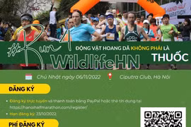 Carrera por protección de animales salvajes se efectuará en Hanoi 