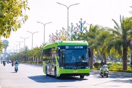  Autobuses eléctricos, solución eficiente para el transporte público en Hanoi