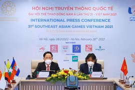 Celebran primera conferencia internacional de prensa sobre SEA Games 31