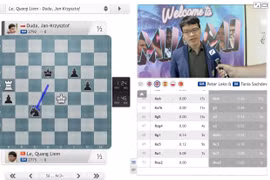 Ajedrecista vietnamita Le Quang Liem derrota a campeón mundial Jan-Krzystof Dud 