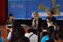 Estudiantes en Quang Tri se unen a evento contra el matrimonio infantil