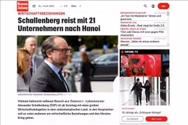 Medios austríacos informan sobre visita de ministro Schallenberg a Vietnam