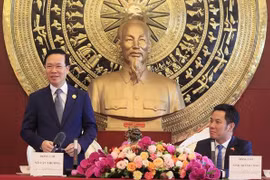 Presidente vietnamita se reúne con diplomáticos connacionales en China