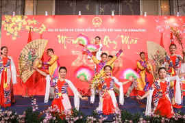 Celebran vietnamitas en Singapur fiesta por Año Nuevo Lunar