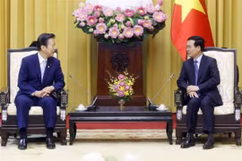 Presidente vietnamita recibe a delegación del partido Komeito de Japón