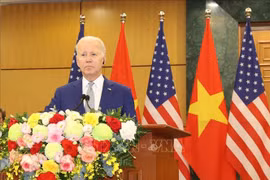 Discurso a prensa del presidente Joseph Biden tras conversaciones con máximo dirigente partidista vietnamita