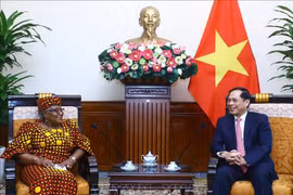 Canciller vietnamita recibe a directora general de OMC