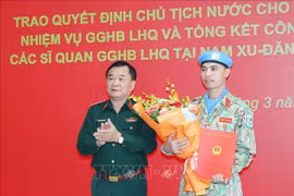 Destacan aportes de oficiales vietnamitas en misiones de paz de ONU