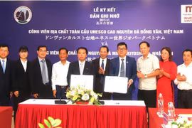Geoparques vietnamita y japones firman pacto de cooperación