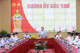 Presidente del Parlamento vietnamita trabaja con autoridades de ciudad de Can Tho