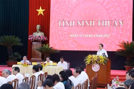 Presidente de Vietnam realiza visita de trabajo a Ninh Thuan