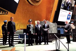 Preside embajador de Vietnam acto en honor al personal de la paz de ONU